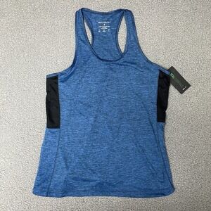 Real Essentials Athletic Tank blue Sleeveless‎ Racerback womens size medium